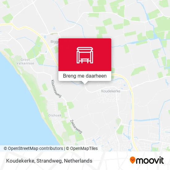 Koudekerke, Strandweg kaart