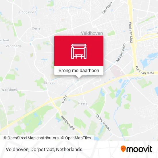 Veldhoven, Dorpstraat kaart