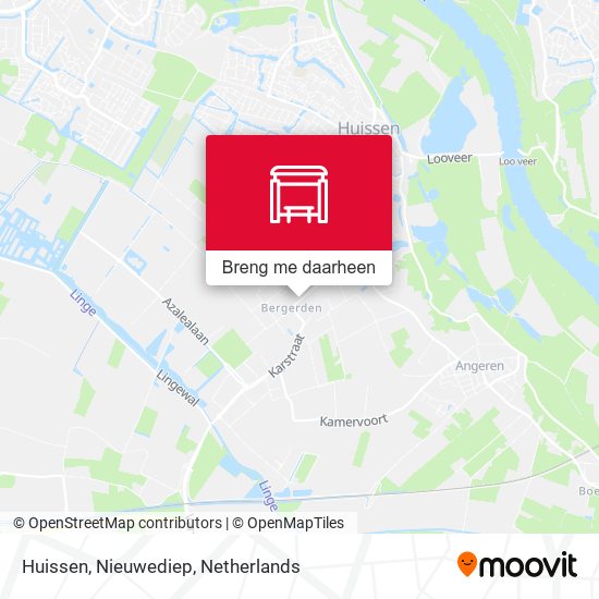 Huissen, Nieuwediep kaart