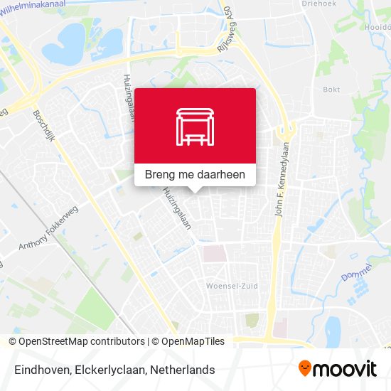 Eindhoven, Elckerlyclaan kaart