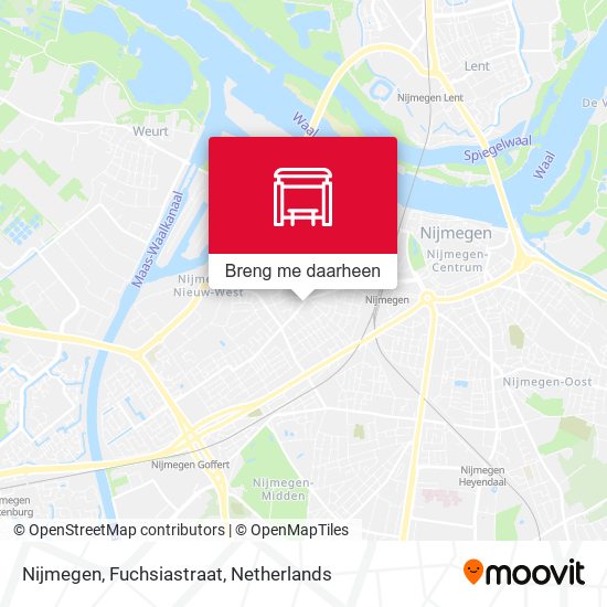 Nijmegen, Fuchsiastraat kaart