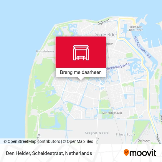 Den Helder, Scheldestraat kaart