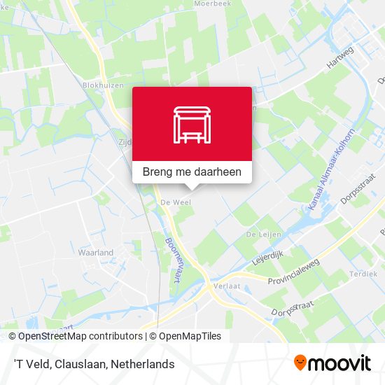 'T Veld, Clauslaan kaart