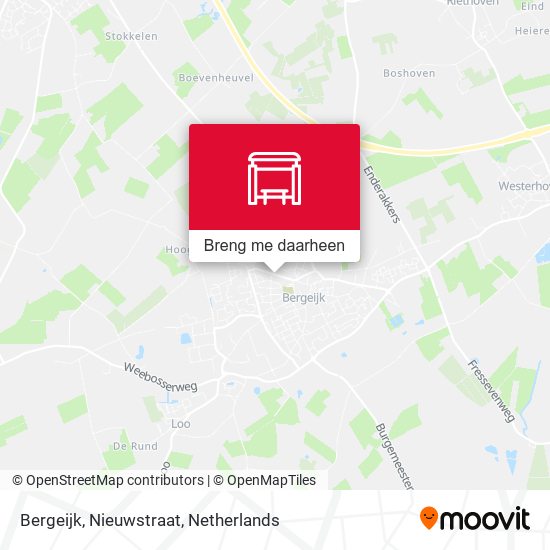 Bergeijk, Nieuwstraat kaart