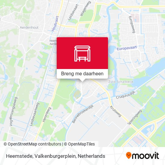 Heemstede, Valkenburgerplein kaart
