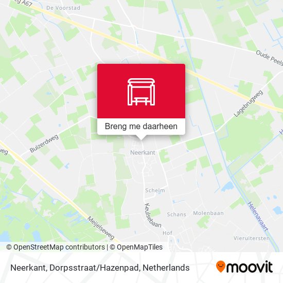Neerkant, Dorpsstraat/Hazenpad kaart