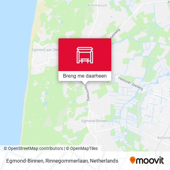 Egmond-Binnen, Rinnegommerlaan kaart