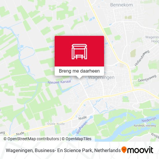 Wageningen, Business- En Science Park kaart