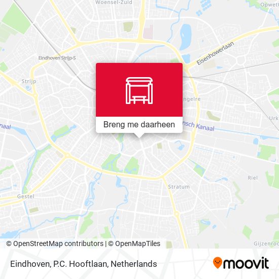 Eindhoven, P.C. Hooftlaan kaart