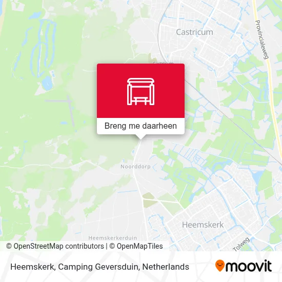 Heemskerk, Camping Geversduin kaart