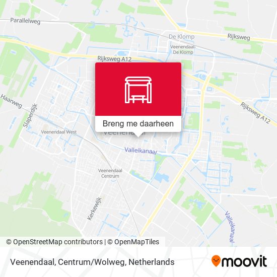 Veenendaal, Centrum/Wolweg kaart