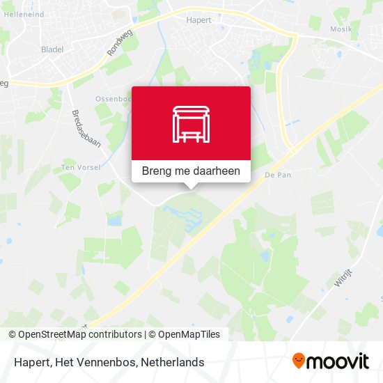 Hapert, Het Vennenbos kaart