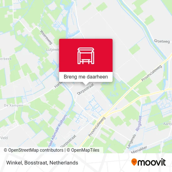 Winkel, Bosstraat kaart
