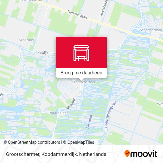 Grootschermer, Kopdammerdijk kaart