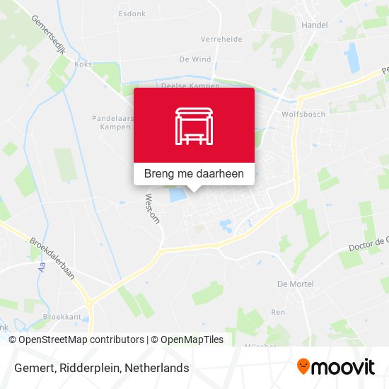 Gemert, Ridderplein kaart