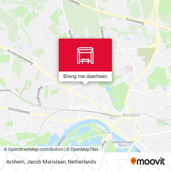 Arnhem, Jacob Marislaan kaart