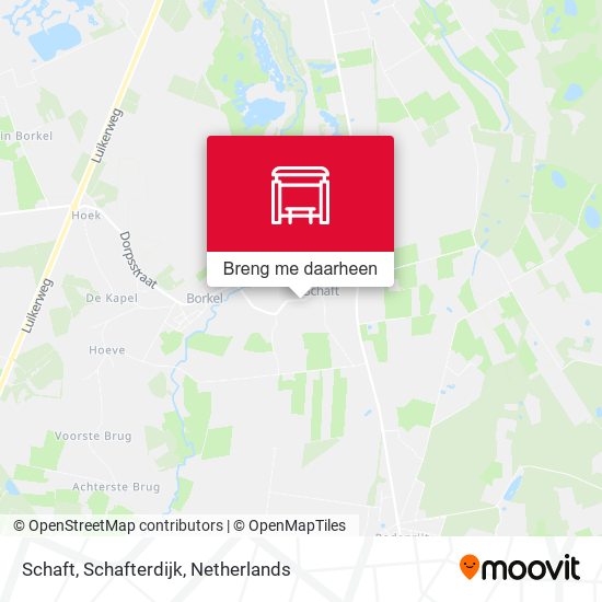 Schaft, Schafterdijk kaart