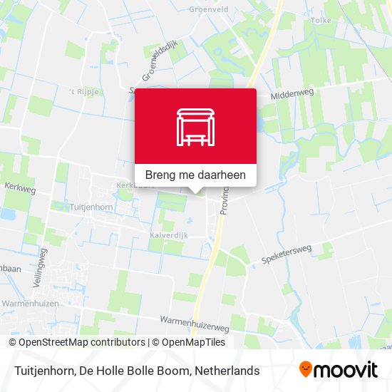 Tuitjenhorn, De Holle Bolle Boom kaart