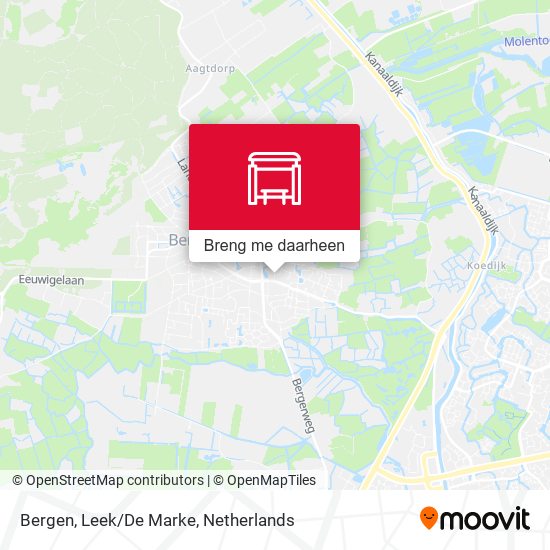 Bergen, Leek/De Marke kaart