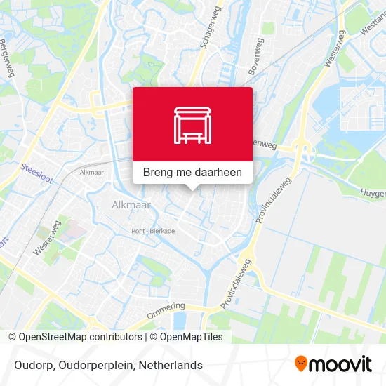 Oudorp, Oudorperplein kaart