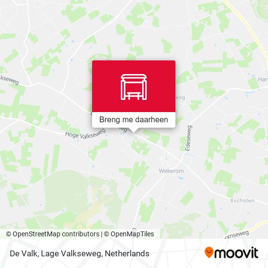 De Valk, Lage Valkseweg kaart