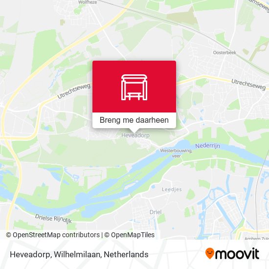 Heveadorp, Wilhelmilaan kaart