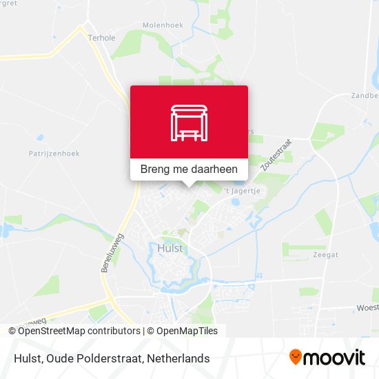 Hulst, Oude Polderstraat kaart