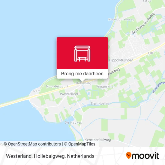 Westerland, Hollebalgweg kaart