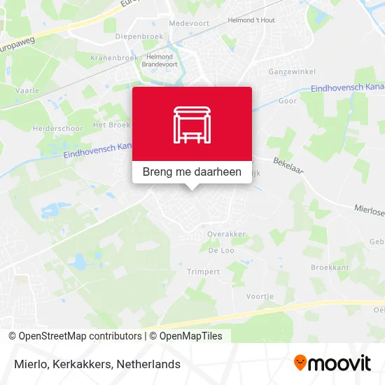 Mierlo, Kerkakkers kaart