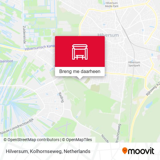 Hilversum, Kolhornseweg kaart