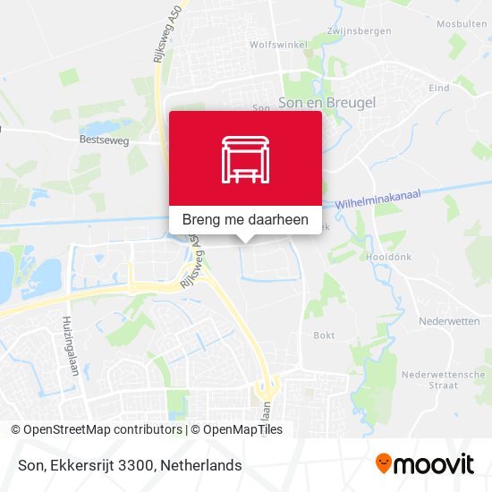 Son, Ekkersrijt 3300 kaart