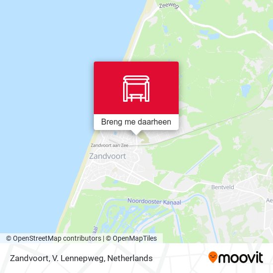 Zandvoort, V. Lennepweg kaart