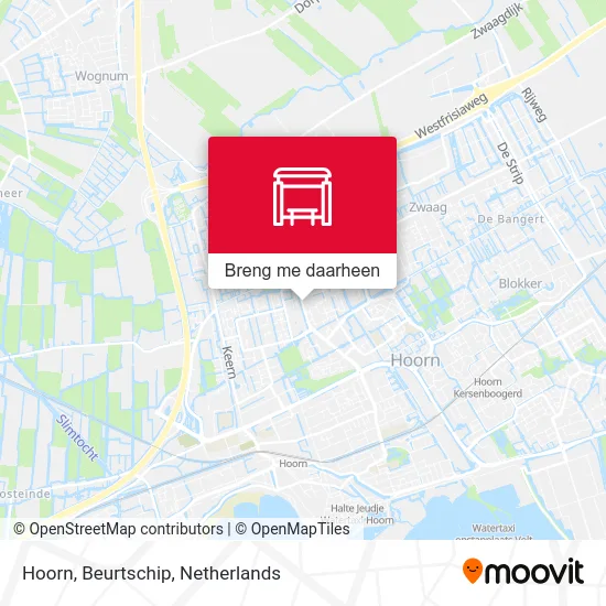 Hoorn, Beurtschip kaart