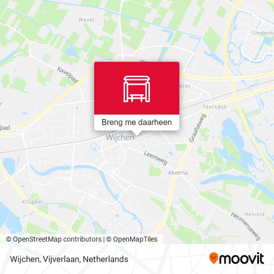 Wijchen, Vijverlaan kaart