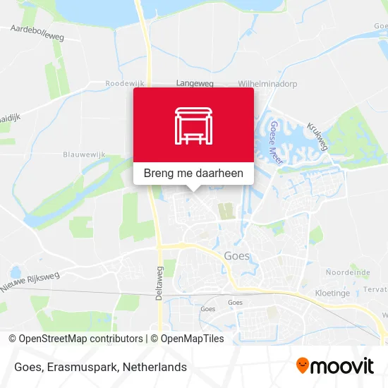 Goes, Erasmuspark kaart