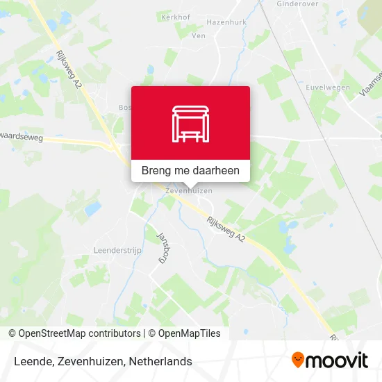 Leende, Zevenhuizen kaart