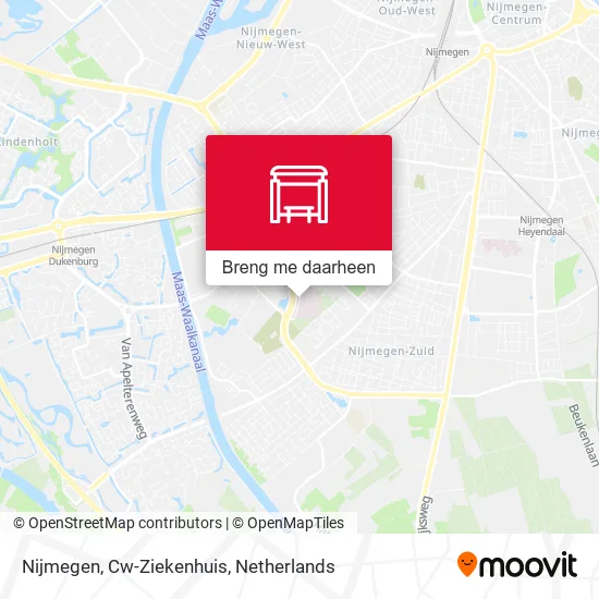 Nijmegen, Cw-Ziekenhuis kaart