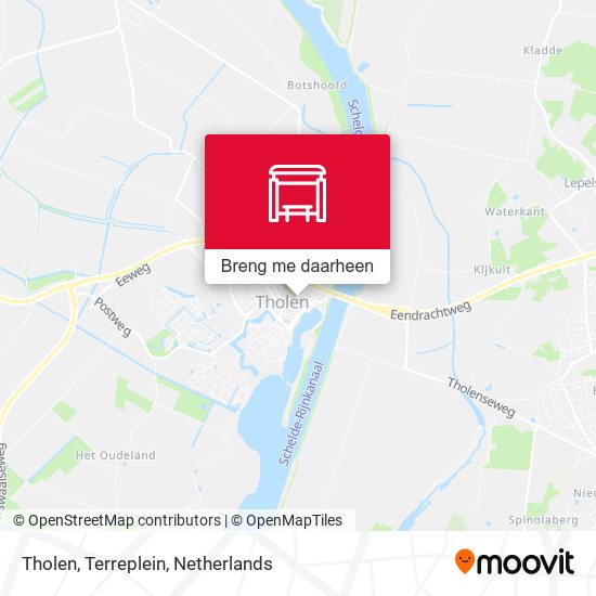Tholen, Terreplein kaart
