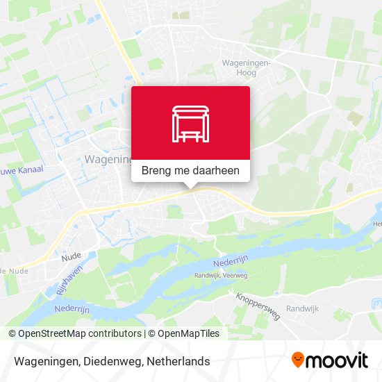 Wageningen, Diedenweg kaart