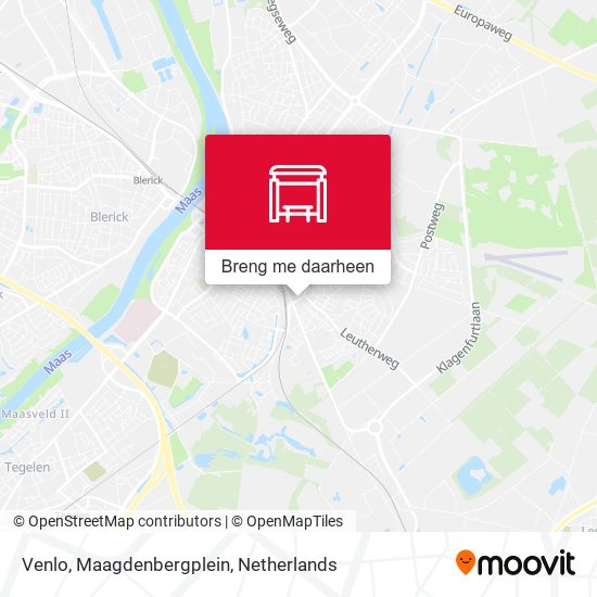 Venlo, Maagdenbergplein kaart