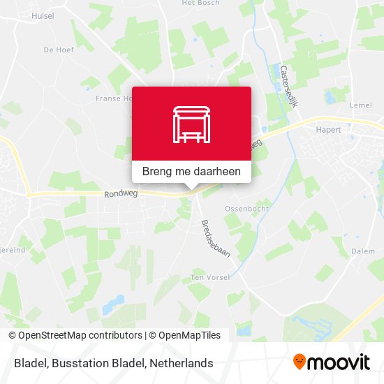 Bladel, Busstation Bladel kaart