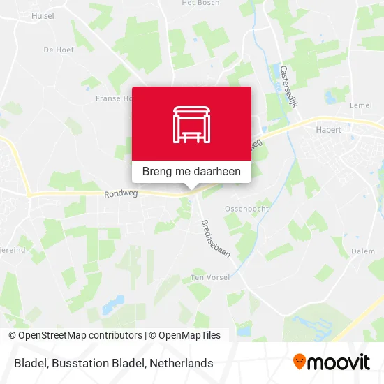 Bladel, Busstation Bladel kaart