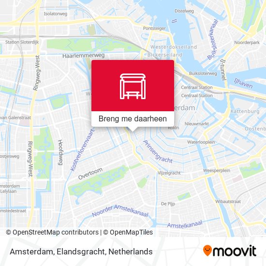 Amsterdam, Elandsgracht kaart