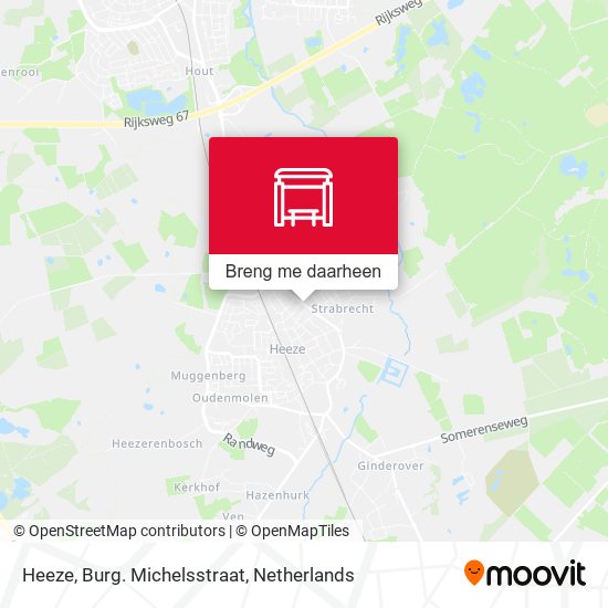 Heeze, Burg. Michelsstraat kaart