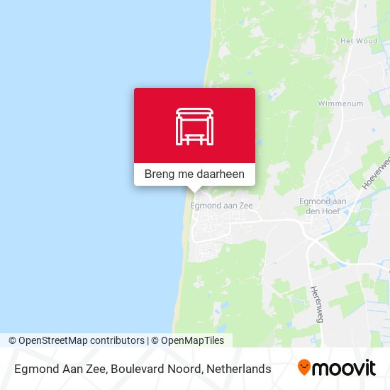 Egmond Aan Zee, Boulevard Noord kaart