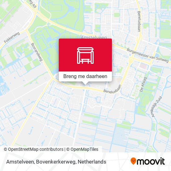 Amstelveen, Bovenkerkerweg kaart