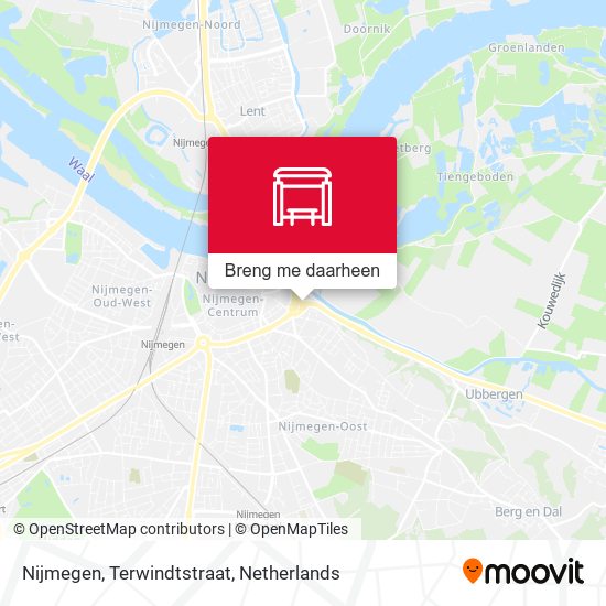 Nijmegen, Terwindtstraat kaart