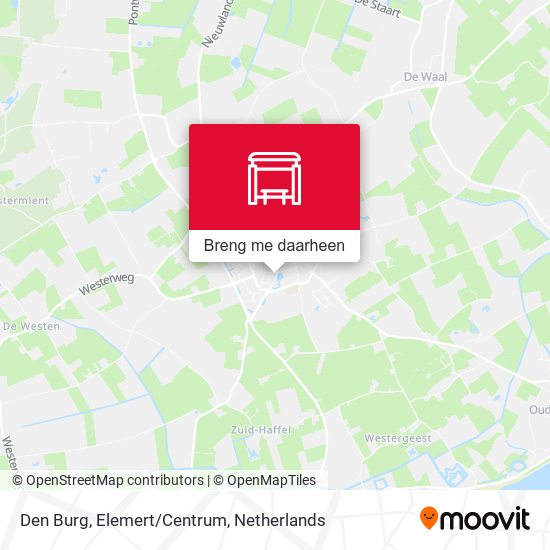 Den Burg, Elemert/Centrum kaart
