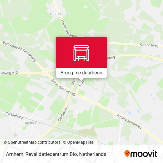 Arnhem, Revalidatiecentrum Bio kaart