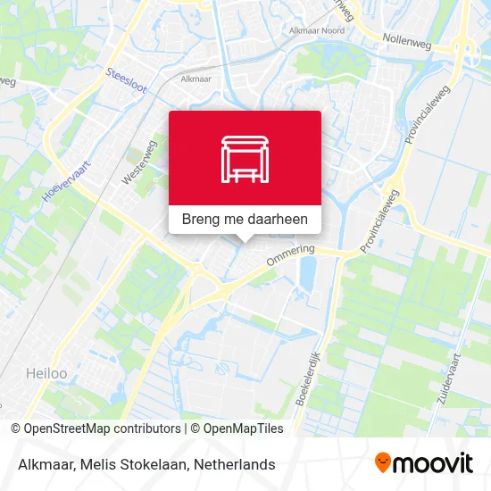 Alkmaar, Melis Stokelaan kaart